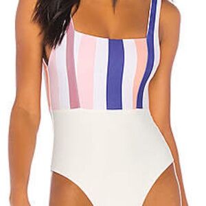Tularosa Mack One Piece in Rainbow Stripe